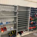 873918-5 Sheet metal shelves, 9 sections and 2 sheet metal cabinets
