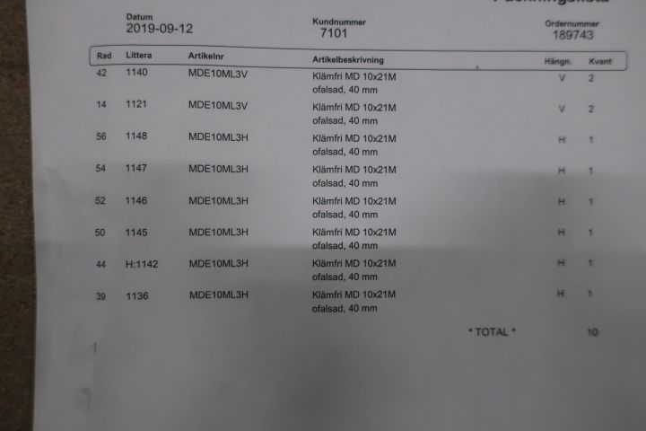 874253-17 Lot with security doors Swedoor MDE10ML