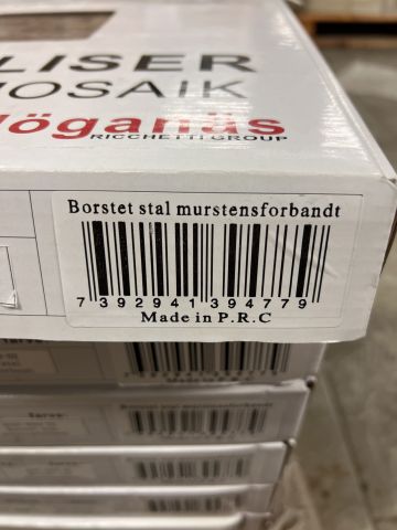 871982-6 Crystal mosaic from Evers CC Höganäs approx. 52 packages Tot approx. 21m2