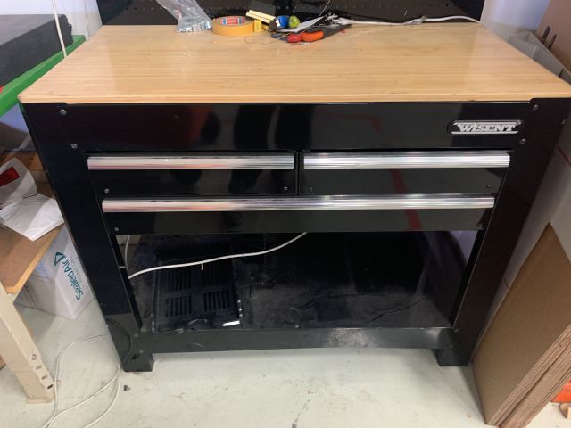 873995-2 Workbench with drawers, Tool board Wisent