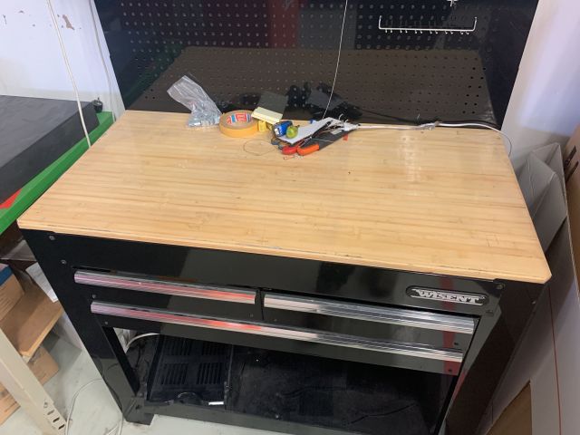 873995-3 Workbench with drawers, Tool board Wisent