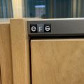 875519-3 2 storage cabinets with sliding doors. EFG.