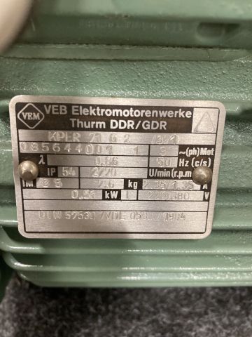 875400-2 Electric motor VEM KPERB 71 G 2 0.55kW 2700 rpm