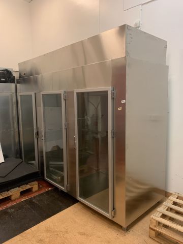 874123-1 Glass refrigerator, 3-doors