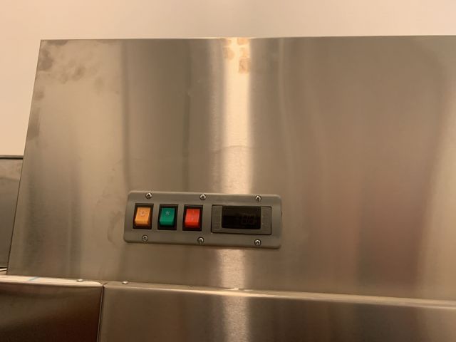 874123-3 Glass refrigerator, 3-doors