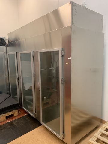 874123-13 Glass refrigerator, 3-doors