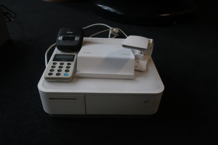 794986-1 MPOP cash drawer with receipt printer and iZettle