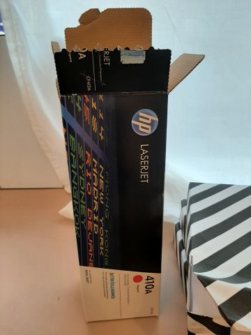805010-8 Printer, HP, Color Laser Jet Pro MFP M477fdn and toner and paper