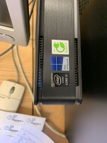 876411-7 Fujitsu Minipc, skrivare, skärm