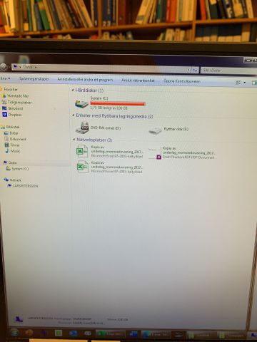 876411-9 Fujitsu Minipc, skrivare, skärm