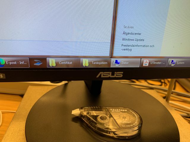 876411-10 Fujitsu Minipc, skrivare, skärm