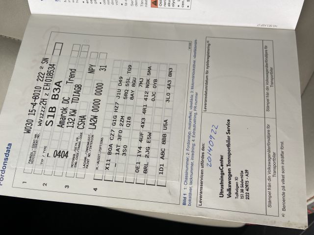 865724-72 Volkswagen Amarok - 2014