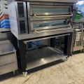 878359-2 Pizza oven Sveba Dahlen 2-deck 602P, for 12 pizzas