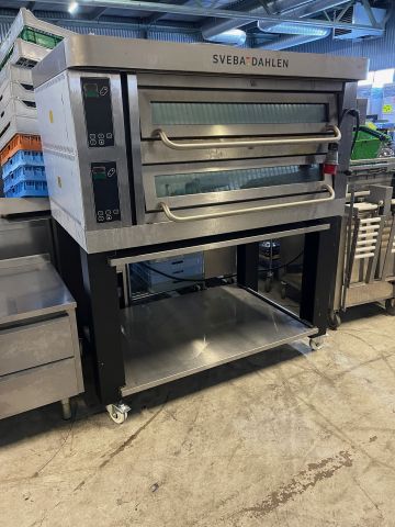 878359-2 Pizza oven Sveba Dahlen 2-deck 602P, for 12 pizzas