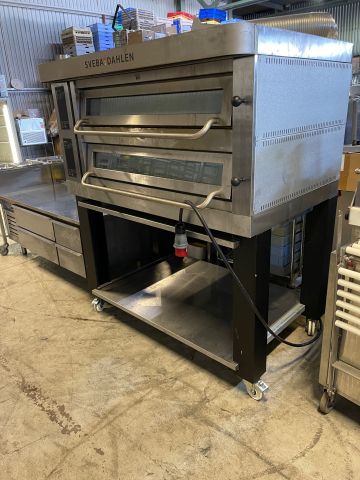 878359-4 Pizza oven Sveba Dahlen 2-deck 602P, for 12 pizzas