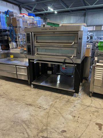 878359-1 Pizza oven Sveba Dahlen 2-deck 602P, for 12 pizzas