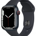 878105-1 Apple Watch Series 7 GPS, 41mm Midnight Aluminium Case with Midnight Sport Band