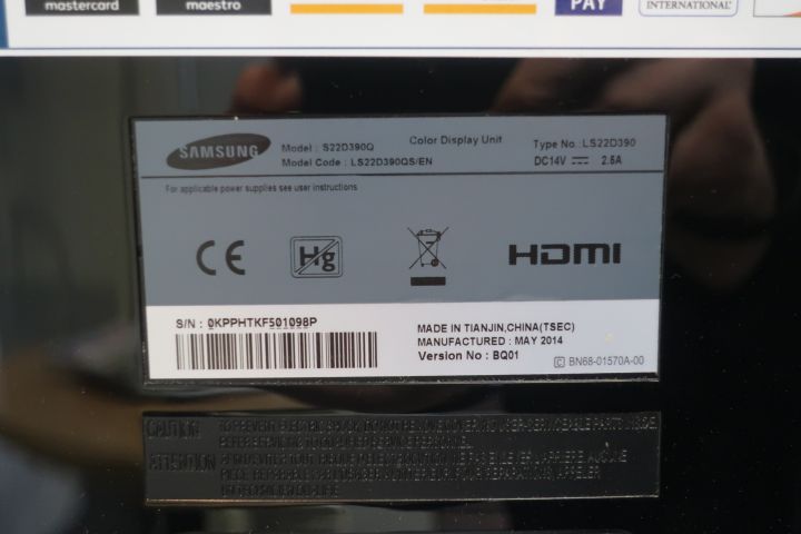 795024-4 Cash register computer with screens, card reader and receipt printer