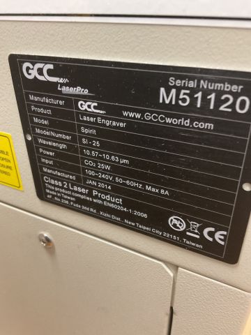 836781-9 Laser engraving machine GCC Laser pro