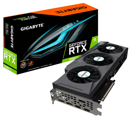 878208-1 Graphics Card Gigabyte GeForce RTX 3080 Ti EAGLE 12G (LHR)