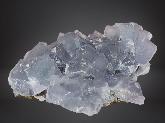 878459-6 Mineral Cluster Purple Fluorite, Chen Zhou