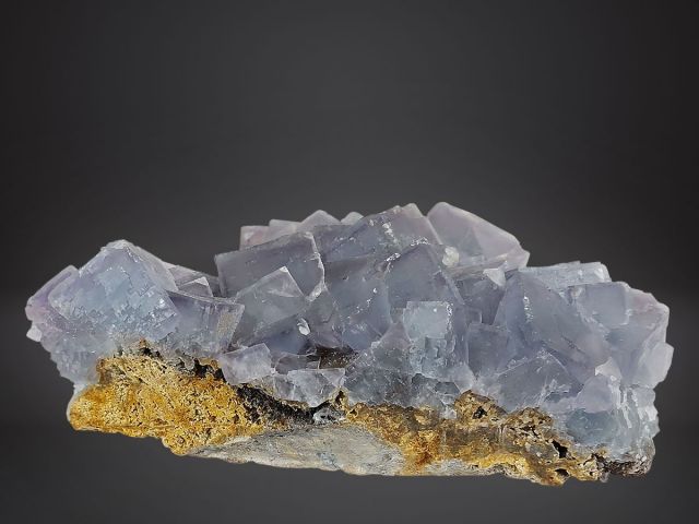 878459-9 Mineral Cluster Purple Fluorite, Chen Zhou