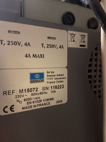 865829-20 Grinding machine and Block machine Essilor Kappa CT