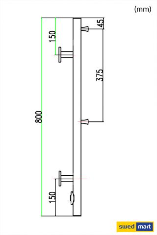 879492-2 Hild krom Handdukstork - SW1634 - fri frakt