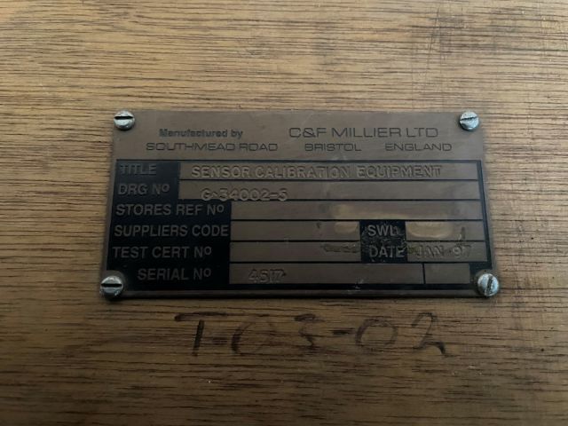 877089-3 Sensor calibration equipment G-34002-5