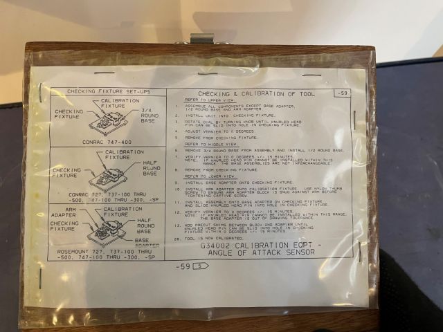 877089-4 Sensor calibration equipment G-34002-5