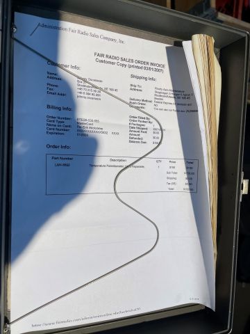 877026-7 Temperature potentiometer