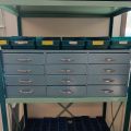 826297-3 Sheet metal shelf with drawer system