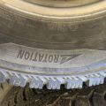 824564-5 6 studded C-tires on rim, Nissan Cabstar