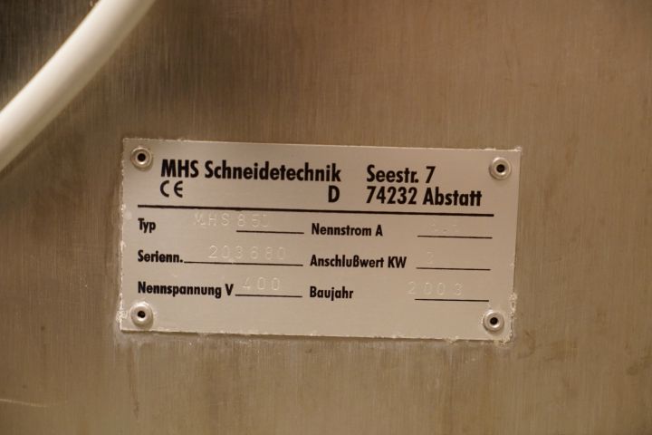 879501-6 Meat dice machine, Schneidetechnik MHS 850