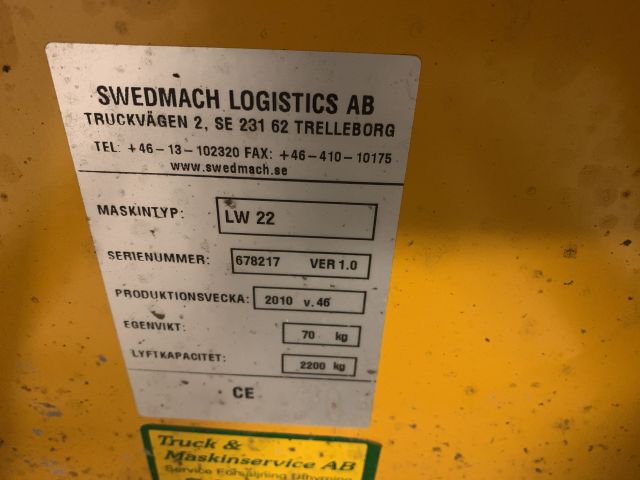 876493-2 Pallet truck Swedmach LW22 -2010
