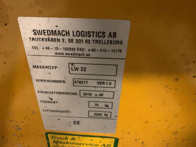 876493-3 Pallet truck Swedmach LW22 -2010