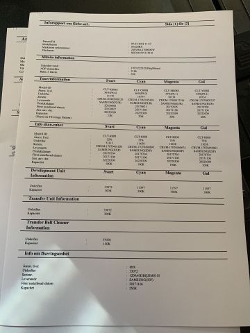 876619-9 Printer Samsung Multixpress X4220RX