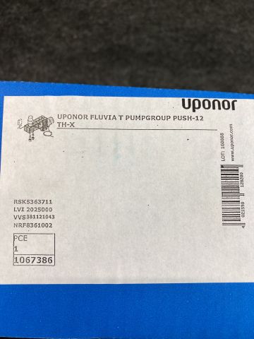 885136-2 Pump group Uponor Fluvia T Push-12 TH-X