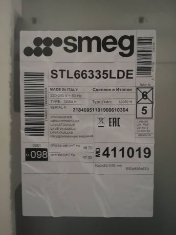880241-4 Dishwasher SMEG STL66335LDE