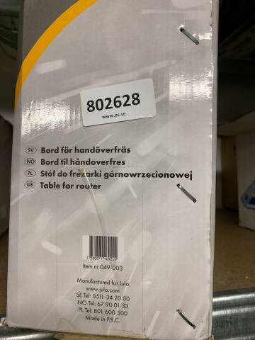 802628-4 Bord för handöverfräs