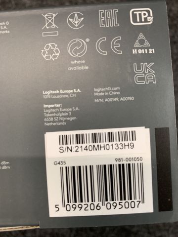 889849-3 Gaming headset Logitech G435 LIGHTSPEED