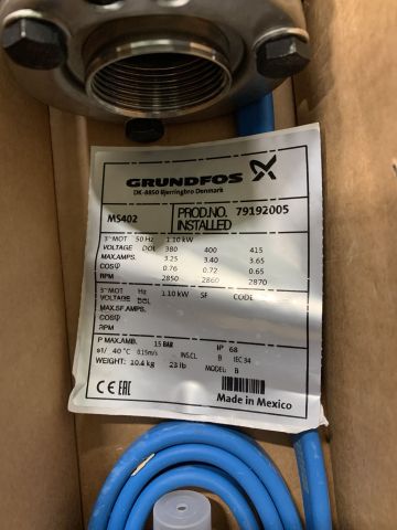 890668-5 Deep well pump Grundfors MS402 (SP3A-18)