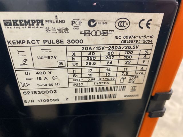 878935-9 Migsvets Kemppi Kempact Pulse 3000