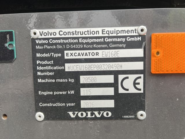 870587-10 Wheel excavator Volvo EW160E, 8765h -16