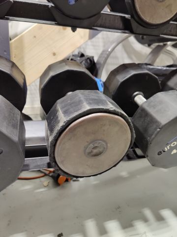 891945-2 Eurosport dumbbells, 20 pairs, 10-60kg