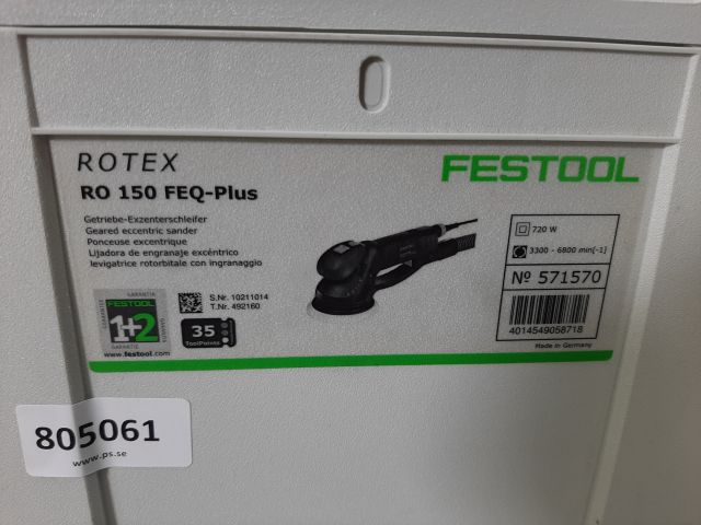 805061-6 Grinding machine - Festool Rotex 150 FEQ-Plus