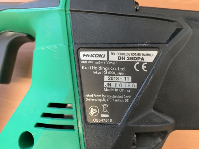 809567-3 Impact drill battery powered Hikoki DH 36DPA