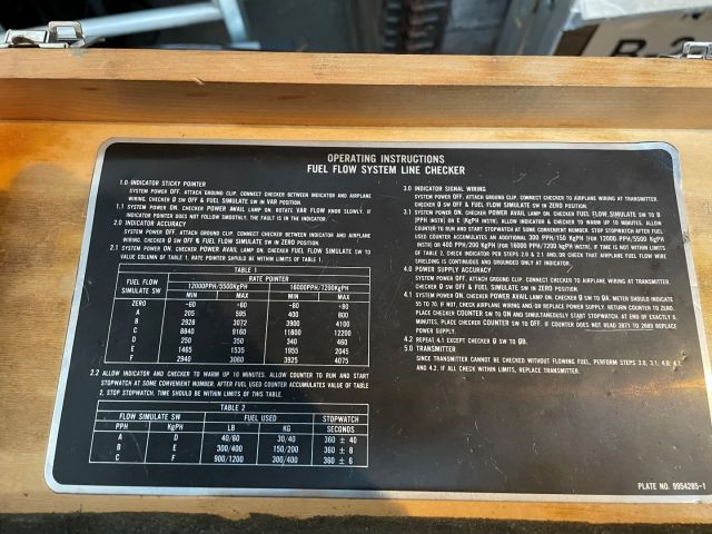 877047-5 Fuel Flow test set