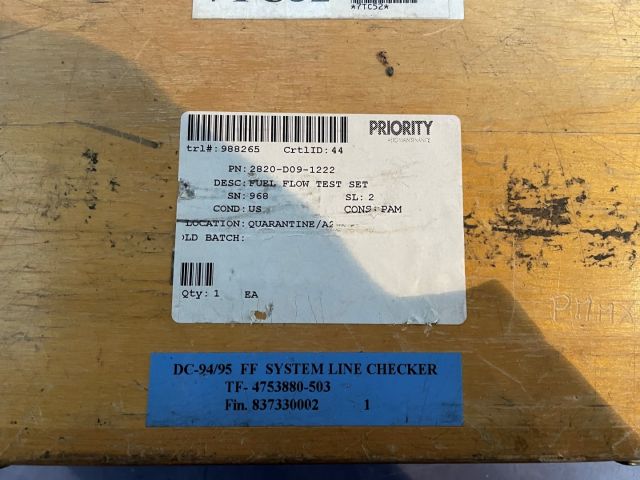 877047-7 Fuel Flow test set