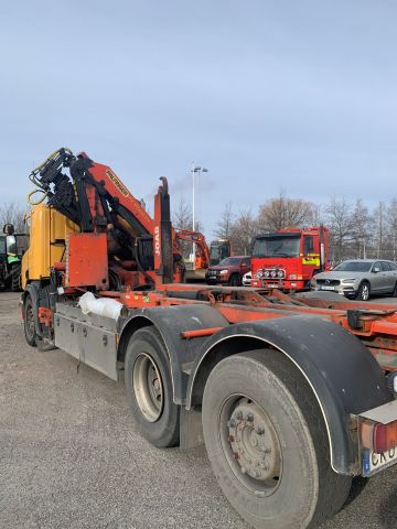892492-17 Load changer with crane Scania P380LB 6X2 * 4 HNA (374 hp, 324181 km) -2011